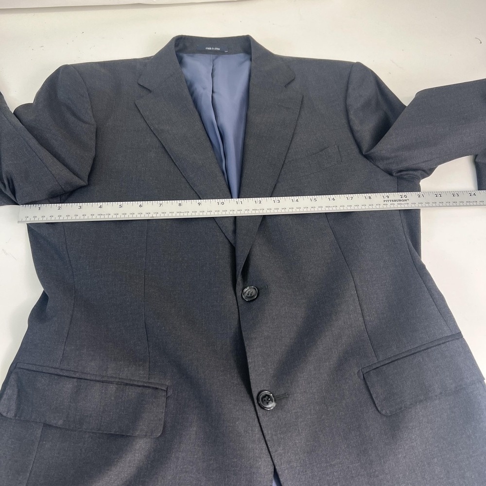 Suitsupply Suit Mens 42L 36x31 Gray Napoli Brescia VBC Wool Super 110s 2 Piece - Picture 12 of 16